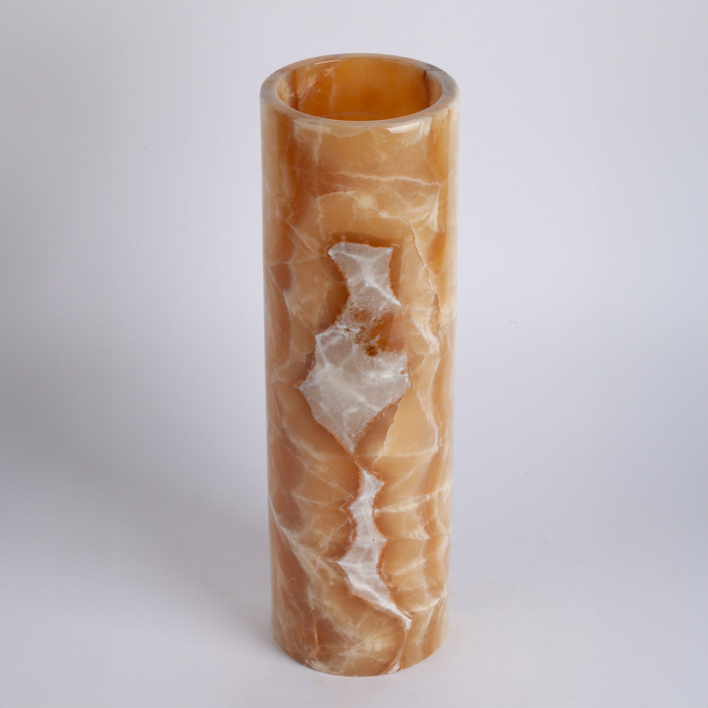 Yellow Alabaster Big Vase / Hand Carved Onyx / Onyx Decoration / Alabaster Decoration / Natural Home Decoration / Natural Stone Decoration