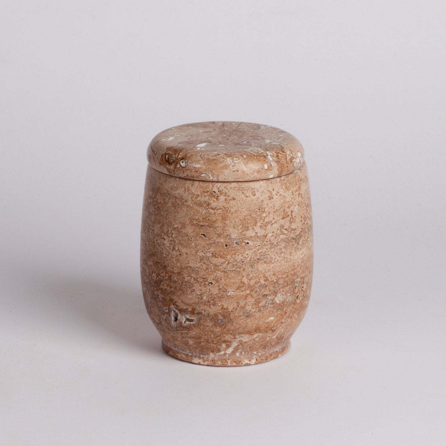 Noche Travertine Container/Jar With Lid / Marble Jar / Stone Jar / Home Decoration / Marble Decoration / Kitchen Accessories / Home Gift