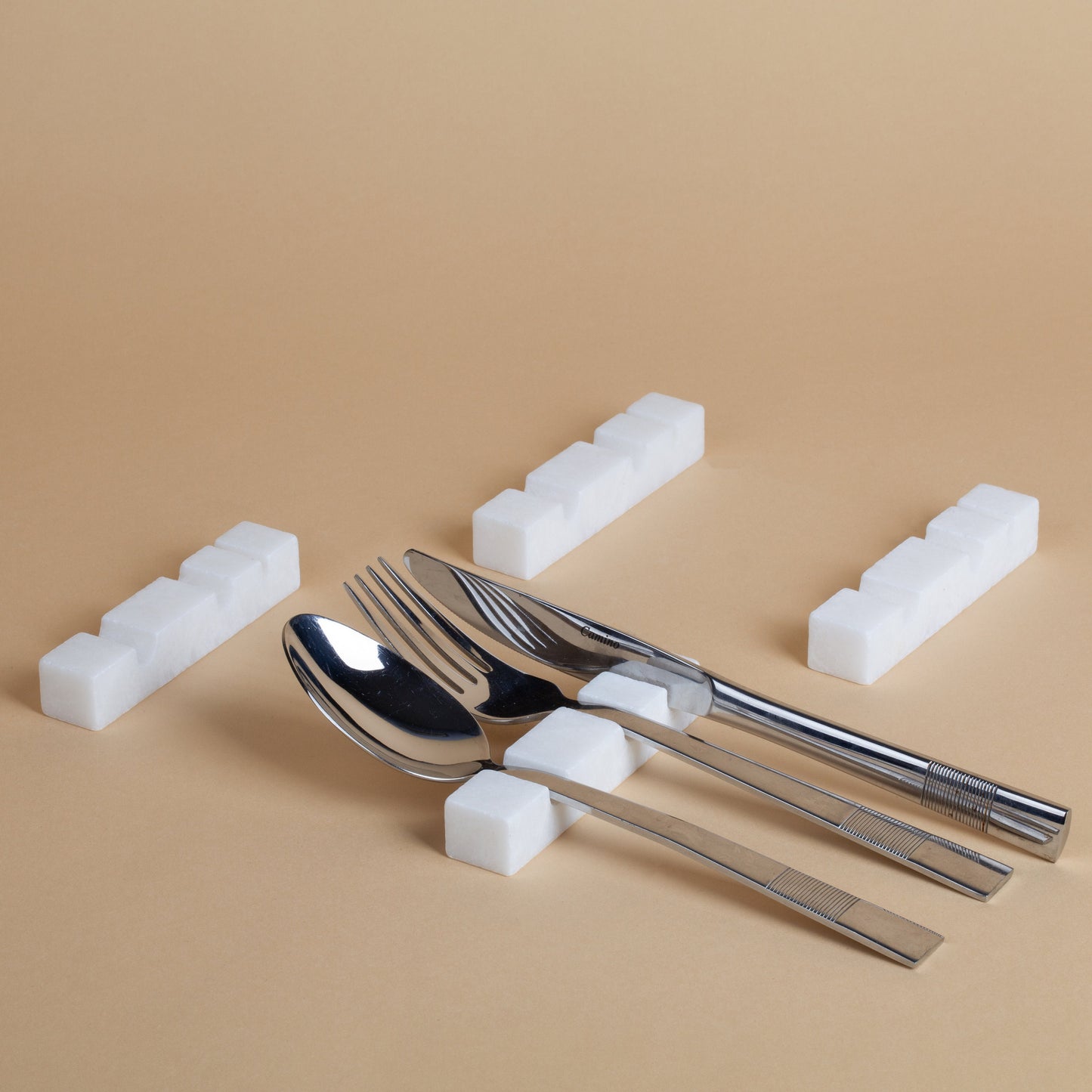 White Marble Cutlery Rest / Chopstick Rest / Marble Cutlery Rest / Marble Chopstick Rest / Cutlery Rest / White Marble