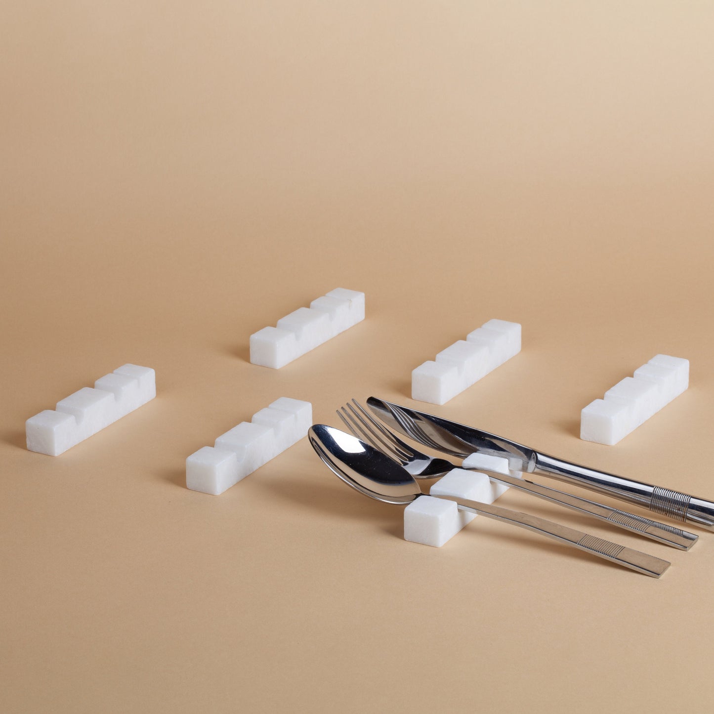 White Marble Cutlery Rest / Chopstick Rest / Marble Cutlery Rest / Marble Chopstick Rest / Cutlery Rest / White Marble