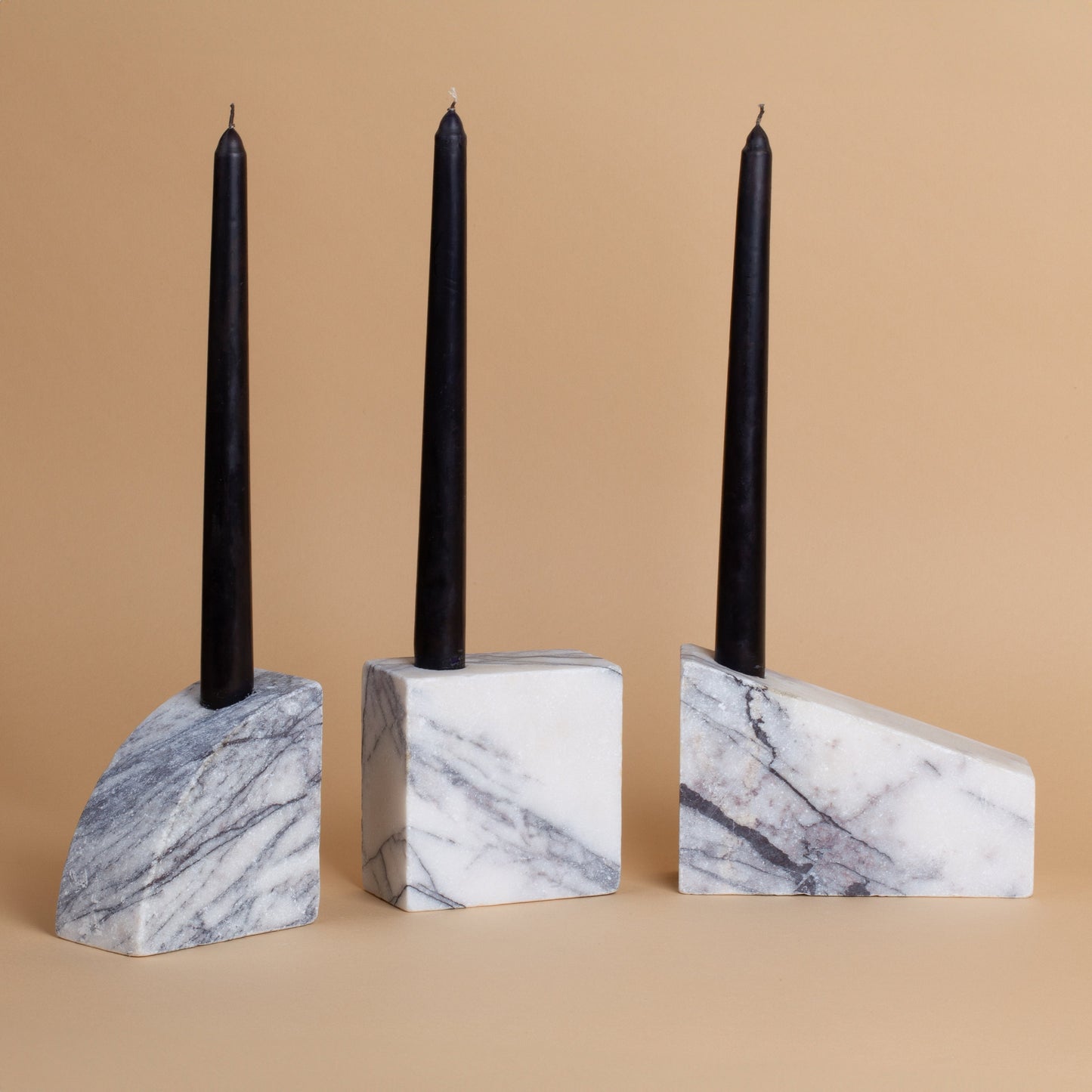 Marble Candlestick Holder Set Lorca