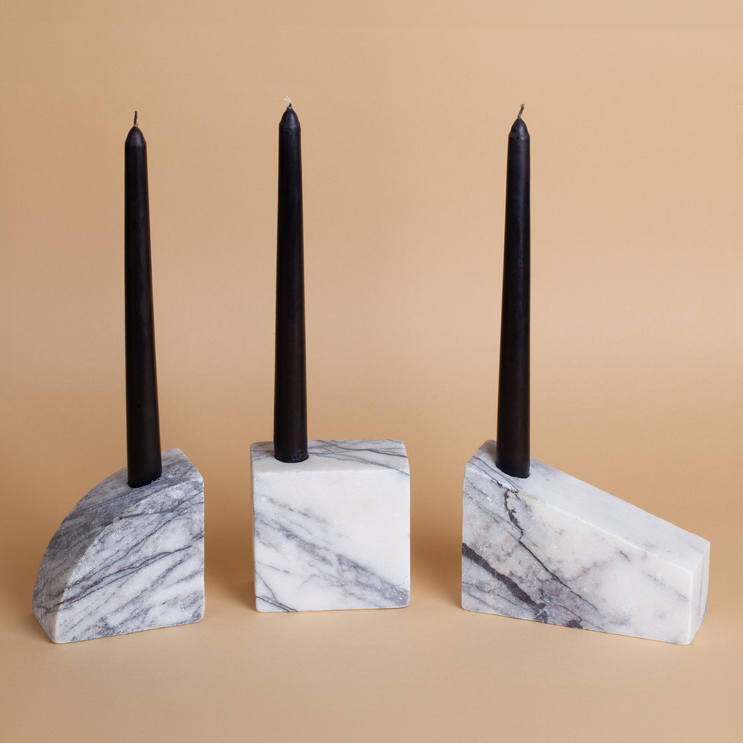 Marble Candlestick Holder Set Lorca