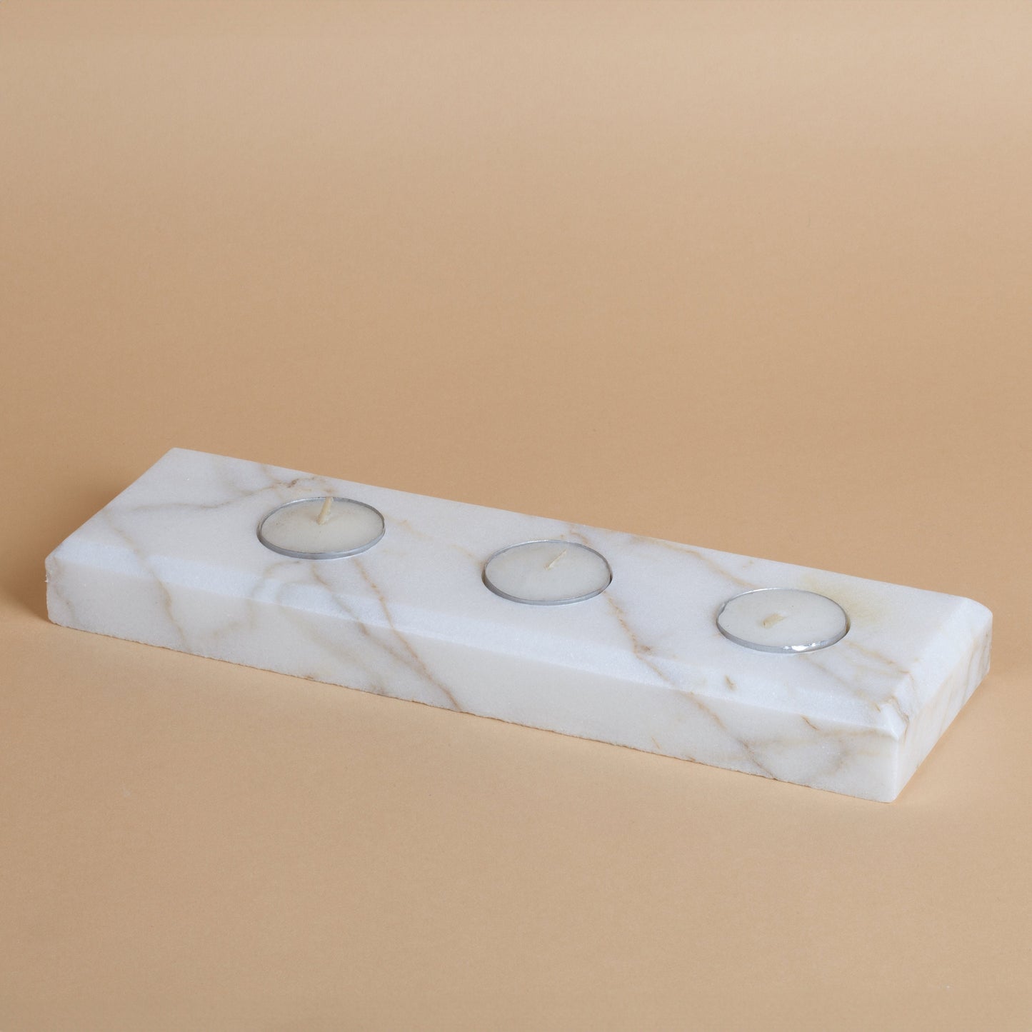 White Marble Candleholder / Marble Tealight Candleholder / Marble Candleholder