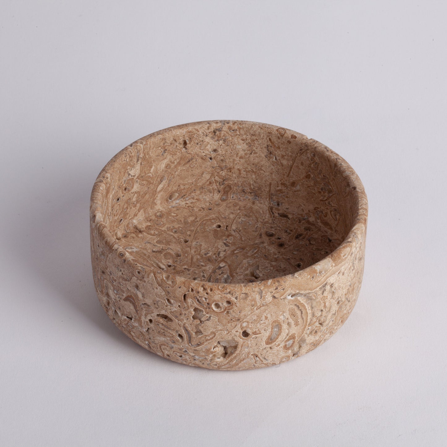 4.3" (11 cm) Noche Travertine Bowl / Natural Stone Bowl / Kitchen Accessories / Home Gift / Home Decoration / Handmade Bowl / Gift For Her