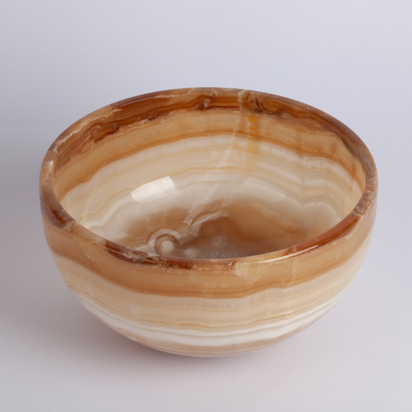 7.9" (20 cm) Yellow Alabaster Bowl / Hand Carved Onyx / Onyx Decoration / Alabaster Decoration / Natural Home Decoration / Natural Stone