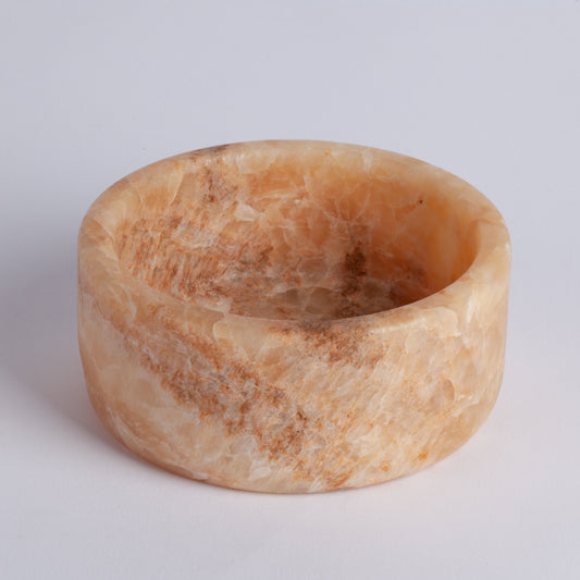 4.3" (11 cm) Alabaster Bowl / Onyx Bowl / Unique Natural Stone bowl / Home Decoration / Home Accessories / Decorative Stone / Home Gift