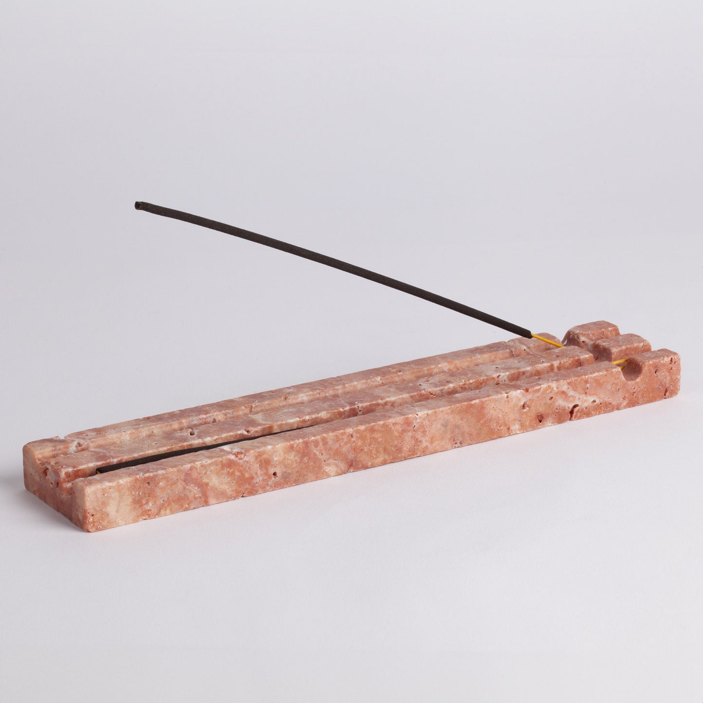 Pink Travertine Incense Holder / Stone Incense Holder / Marble Incense Holder / Meditation / Home Decoration / Home Meditation / Home Gift