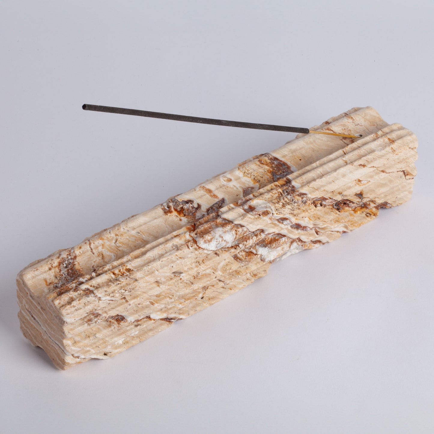 Leo Travertine Incense Holder / Stone Incense Holder / Marble Incense Holder / Meditation / Home Decoration / Home Meditation / Home Gift