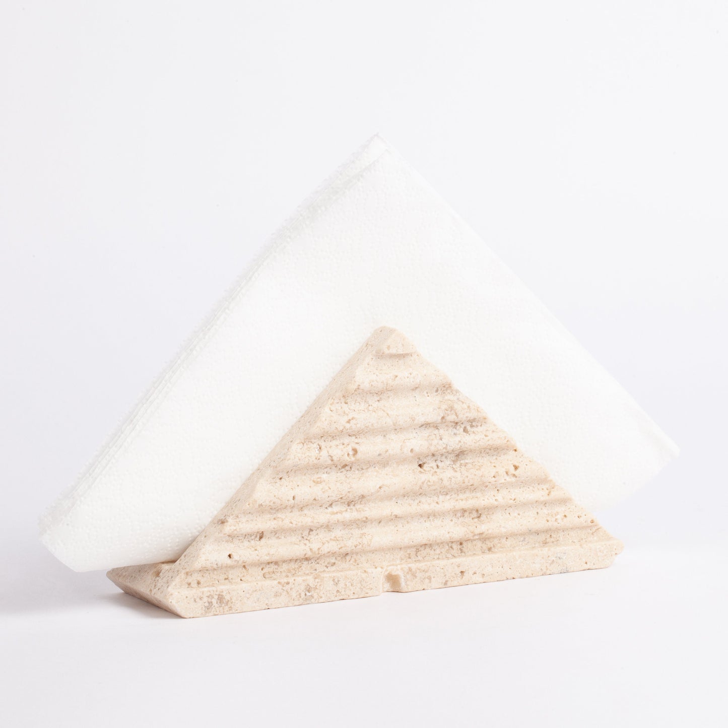 Travertine Triangle Napkin Holder / Marble Napkin Holder / Home Decoration / Marble Decoration / Home Accessories / Stone Accessories / Home