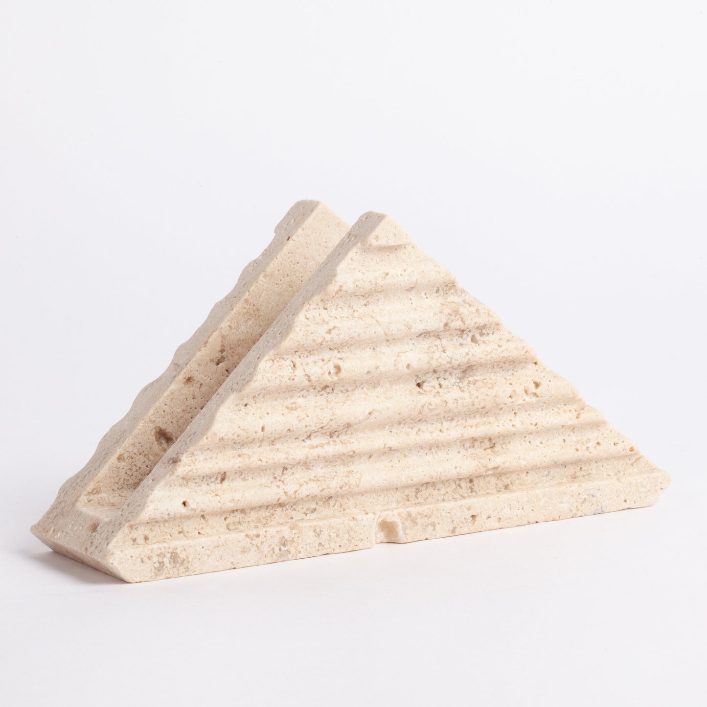 Travertine Triangle Napkin Holder / Marble Napkin Holder / Home Decoration / Marble Decoration / Home Accessories / Stone Accessories / Home