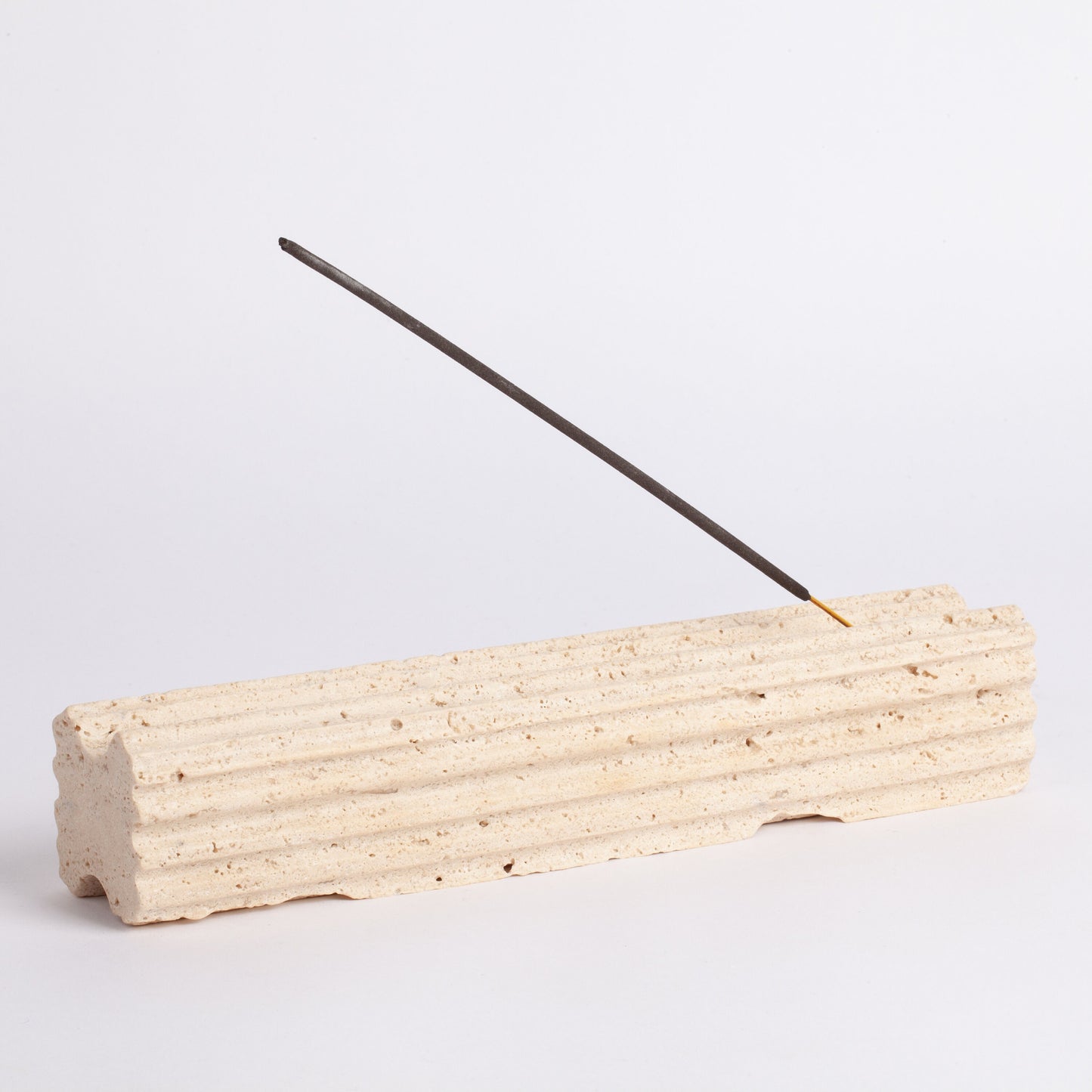 Beige Travertine Incense Holder / Stone Incense Holder / Marble Incense Holder / Meditation / Home Decoration / Home Meditation