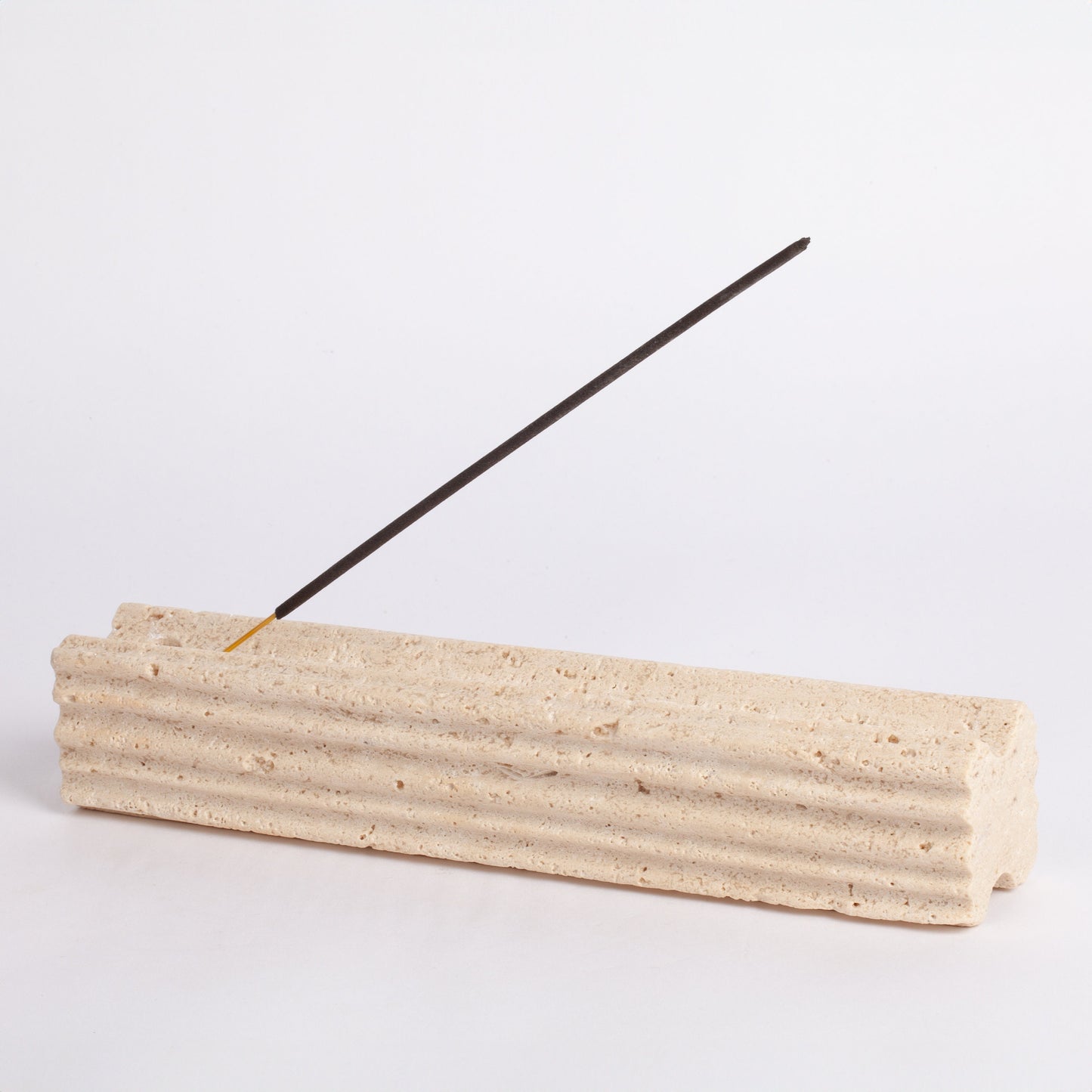 Beige Travertine Incense Holder / Stone Incense Holder / Marble Incense Holder / Meditation / Home Decoration / Home Meditation