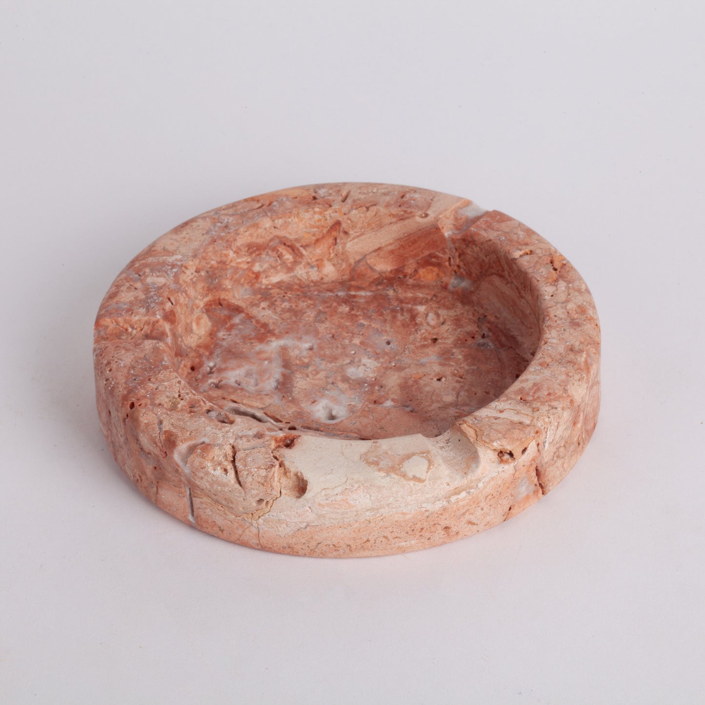 Travertine Ashtray, Marble Ashtray, Ashtray, Beige Travertine Ashtray, Pink Travertine Ashtray, Natural Stone Ashtray, Stone Ashtray