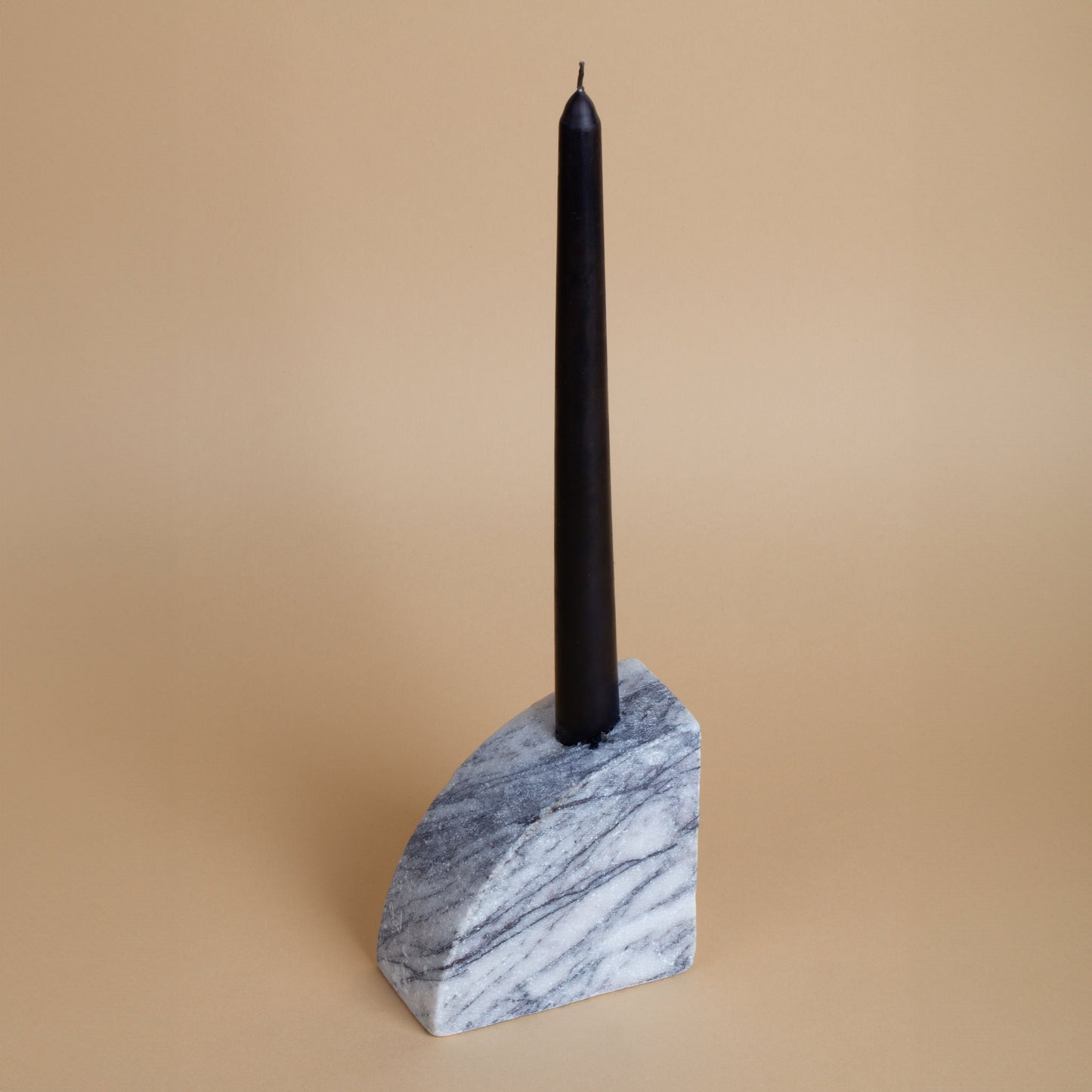 Marble Quarter Candlestick Holder / Natural Stone Candlestick Holder / Cylinder Candlestick Holder / Marble Candleholder