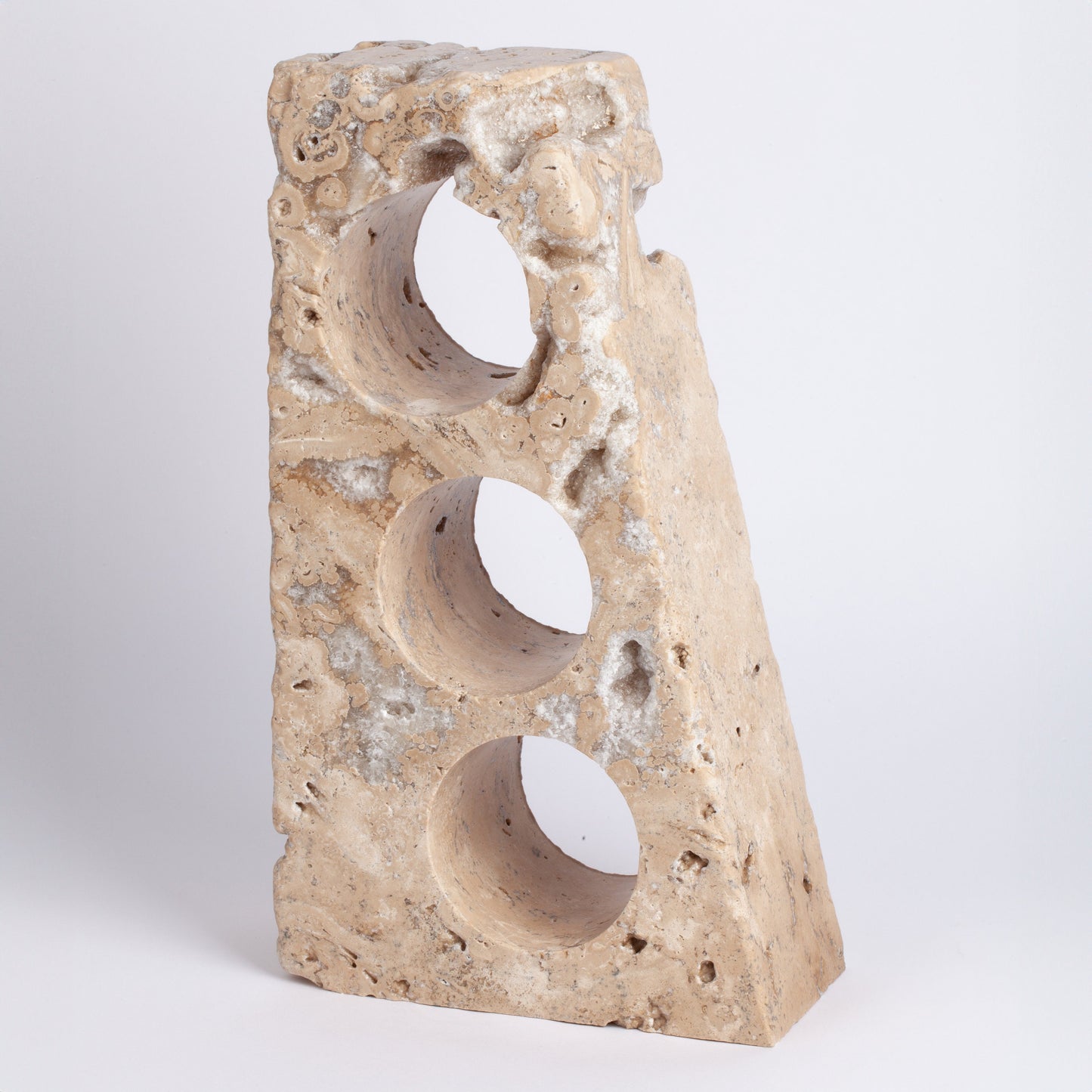 Unique Travertine Wine Bottle Holder / Stone Wine Bottle Holder / Stone Wine Holder / Marble Wine Bottle Holder / Wine Holder / Wine Rack