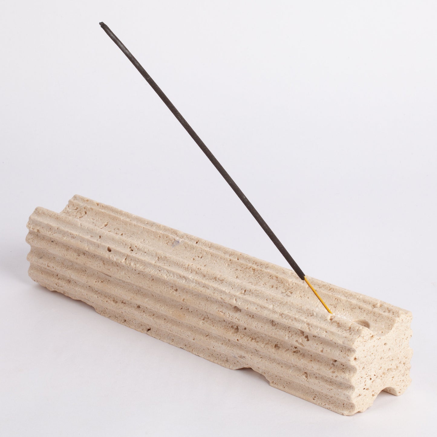 Beige Travertine Incense Holder / Stone Incense Holder / Marble Incense Holder / Meditation / Home Decoration / Home Meditation