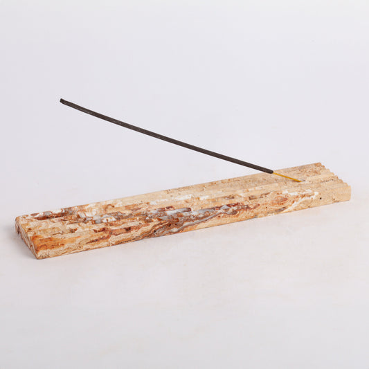 Travertine Incense Holder, Stone Incense Holder, Marble Incense Holder, Meditation, Home Decoration, Home Meditation, Incense holder