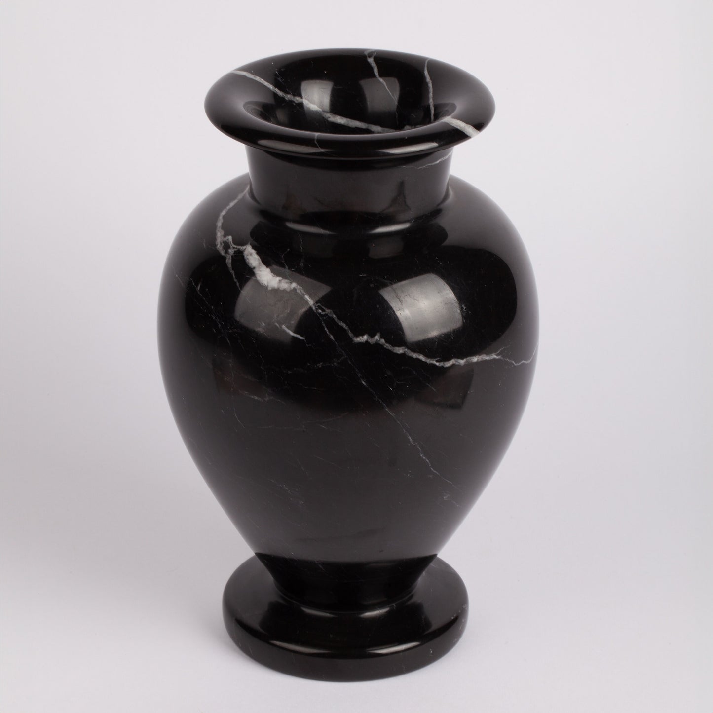 Black Marble Vase, Alexandrette Black Marble, Marble Centerpiece Vase, Vase Gift, Marble Planter, Handcarved Vase, Natural Marble Vase