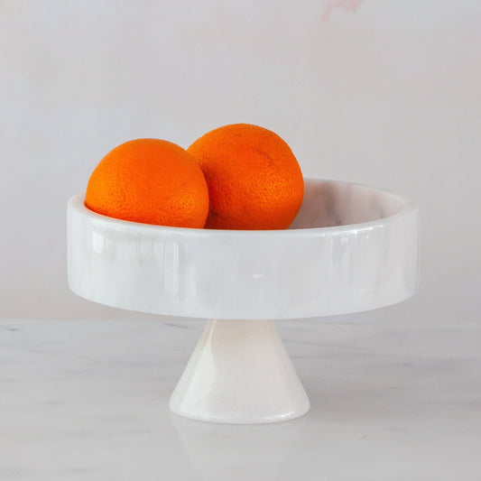 Marble Serving Bowl / Marble Pedestal Bowl / Pedestal Fruit Bowl / Marble Bowl / Home Gift / Home Decoration / Gift For Her