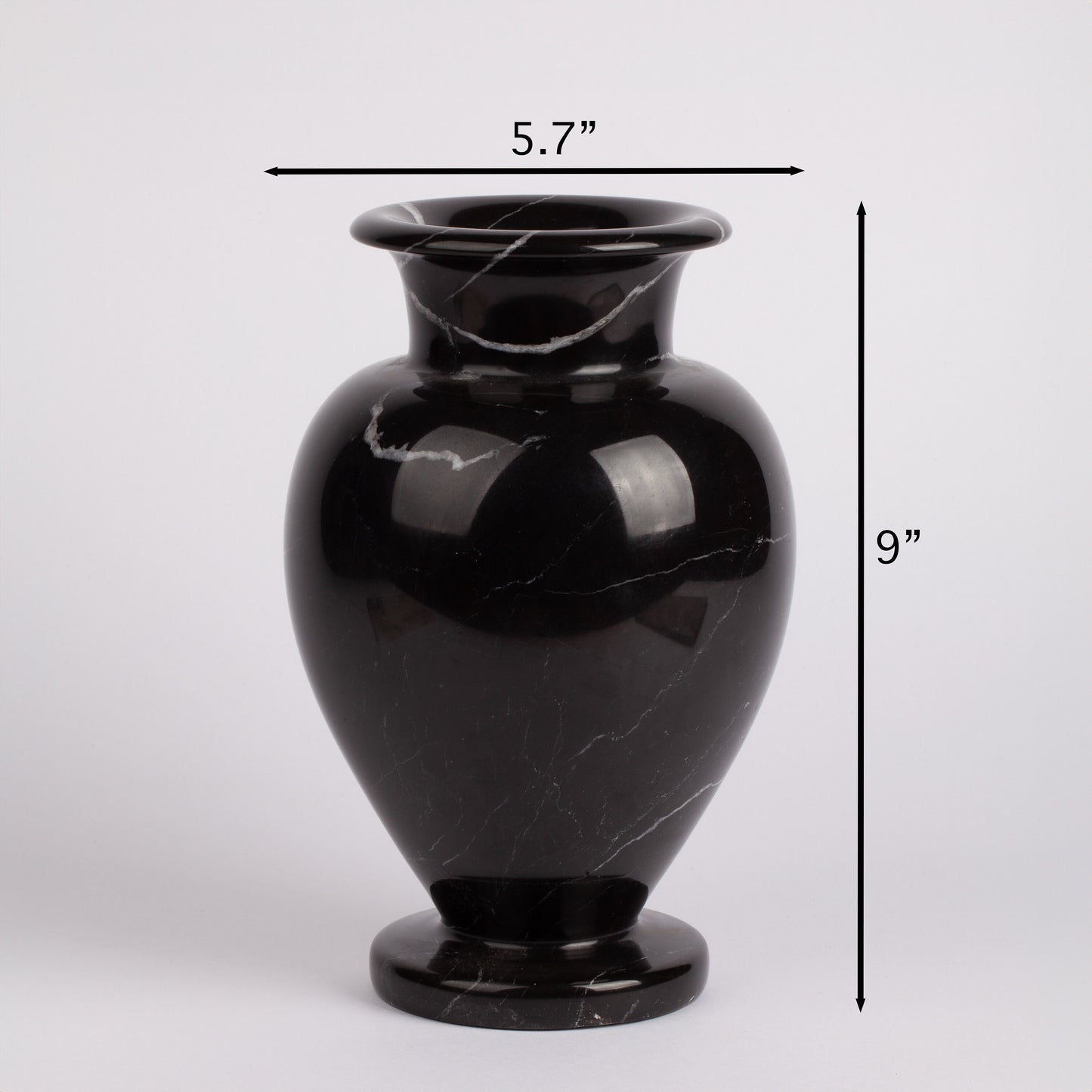 Black Marble Vase, Alexandrette Black Marble, Marble Centerpiece Vase, Vase Gift, Marble Planter, Handcarved Vase, Natural Marble Vase