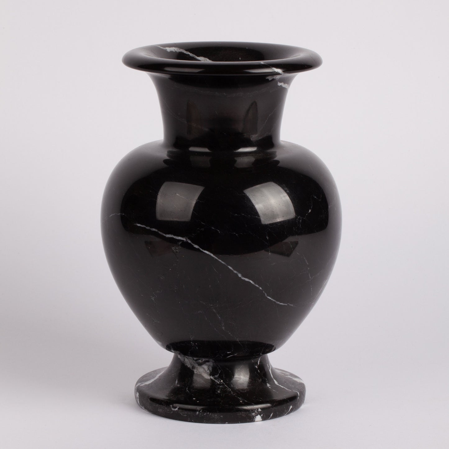 Black Marble Vase, Alexandrette Black Marble, Marble Centerpiece Vase, Vase Gift, Marble Planter, Handcarved Vase, Natural Marble Vase