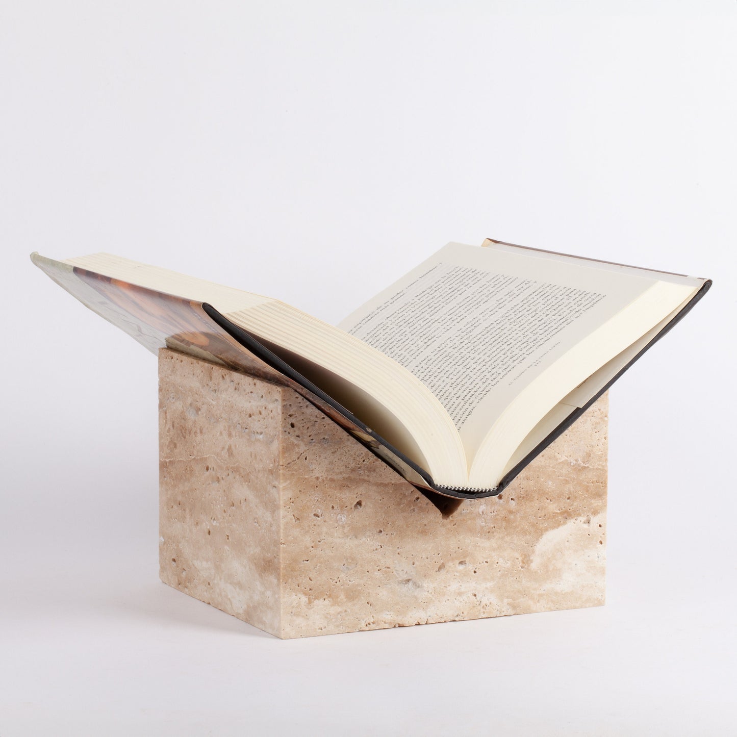 Travertine Bookstand, Marble Bookstand, Beige Travertine Book Holder, Bookstand From Marble, Bookend, Natural Stone Bookstand, Book Holder