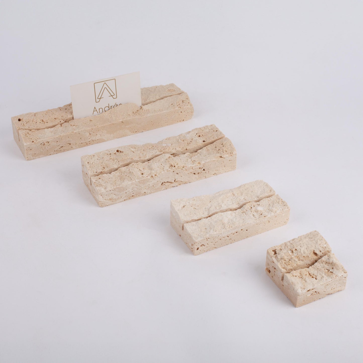 Travertine Card Holder, 20-25-30cm/8-10-12", Marble Menu Holder, Stone Wedding Place Holders, Name Tag Holder, Wedding Name Tag Holder