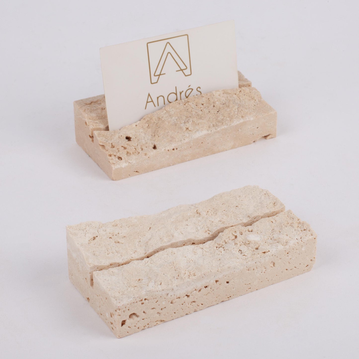 Travertine Card Holder, 20-25-30cm/8-10-12", Marble Menu Holder, Stone Wedding Place Holders, Name Tag Holder, Wedding Name Tag Holder