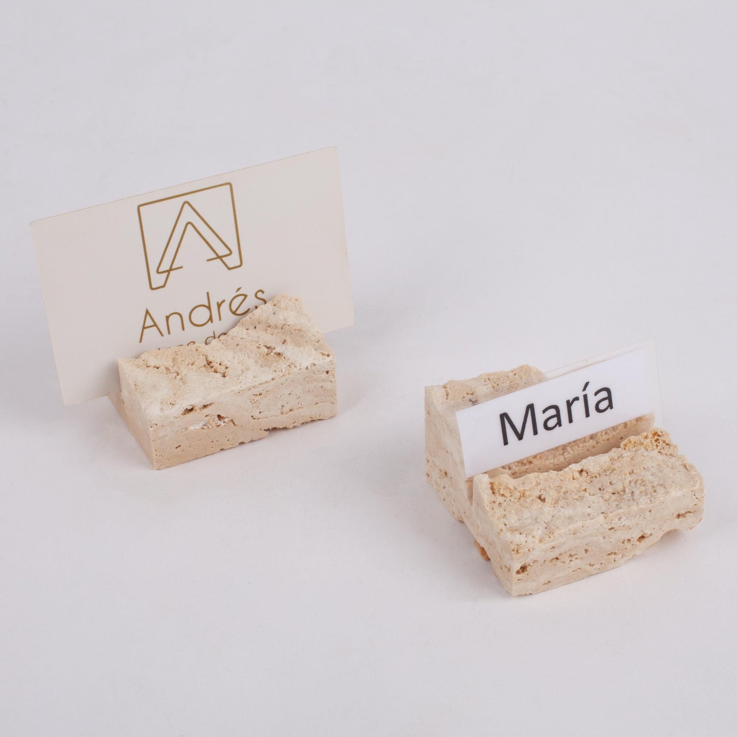 Travertine Card Holder, 20-25-30cm/8-10-12", Marble Menu Holder, Stone Wedding Place Holders, Name Tag Holder, Wedding Name Tag Holder