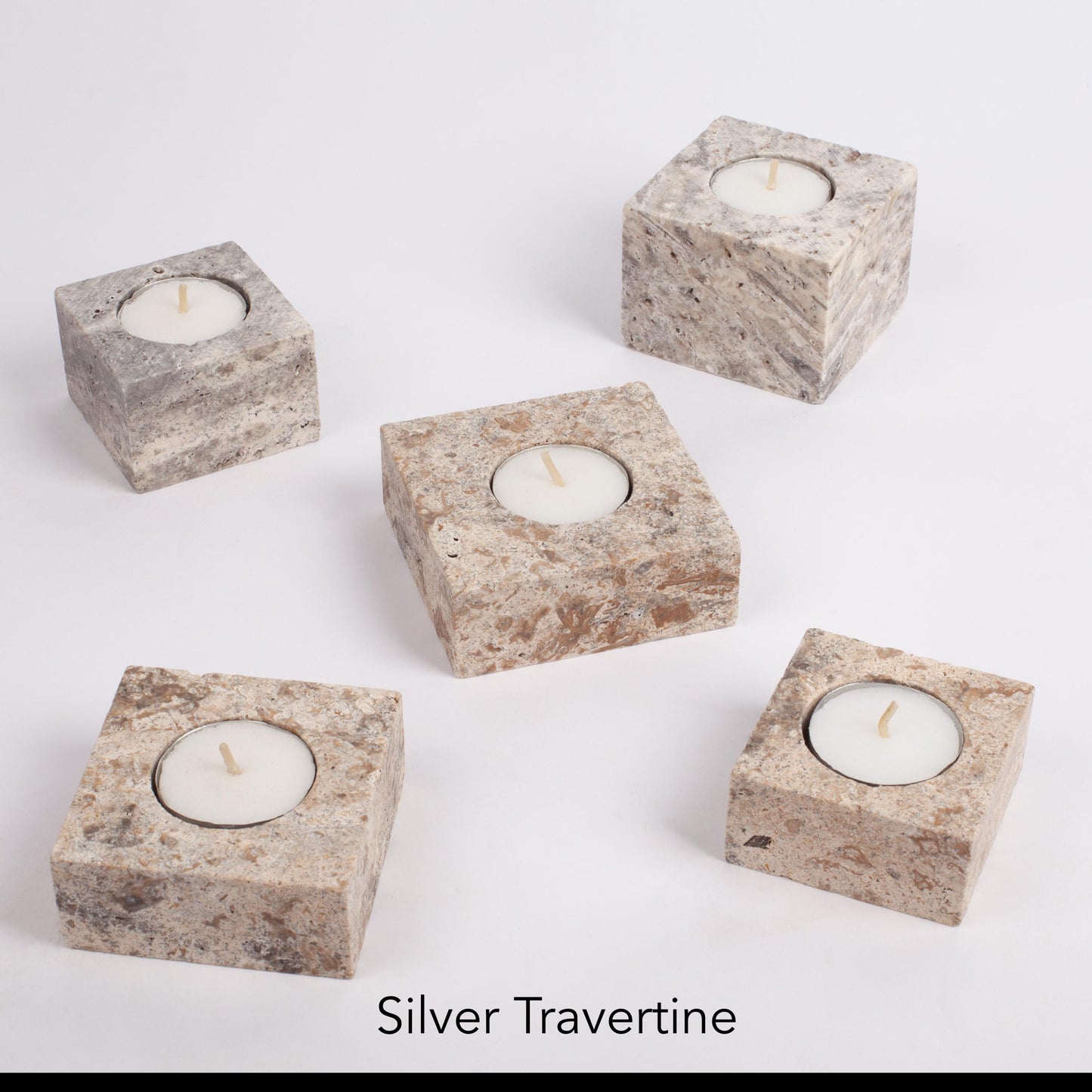 Natural Candle Holder, Travertine Candle Holder, Marble Candle Holder, Cute Candle, House Gift, Stone Candle Holder, Tealight Candle Holder