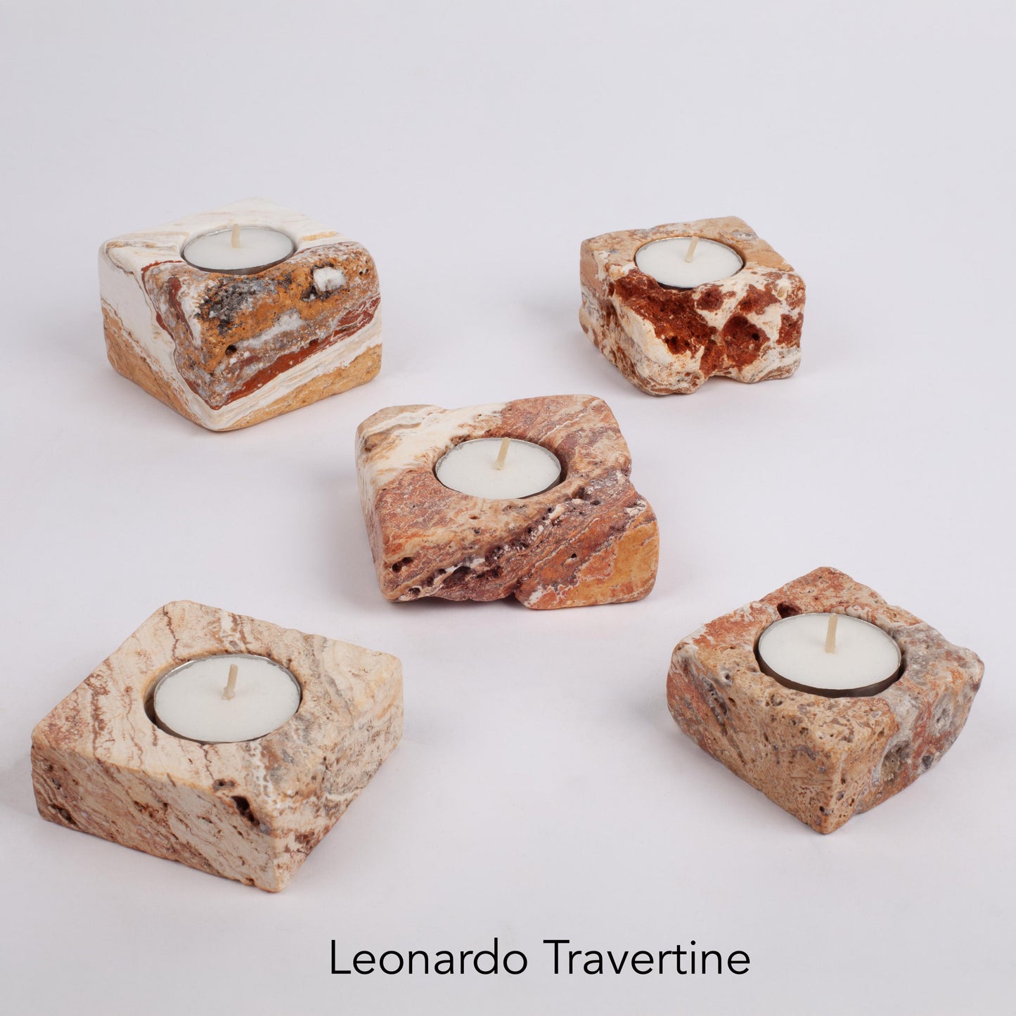 Natural Candle Holder, Travertine Candle Holder, Marble Candle Holder, Cute Candle, House Gift, Stone Candle Holder, Tealight Candle Holder