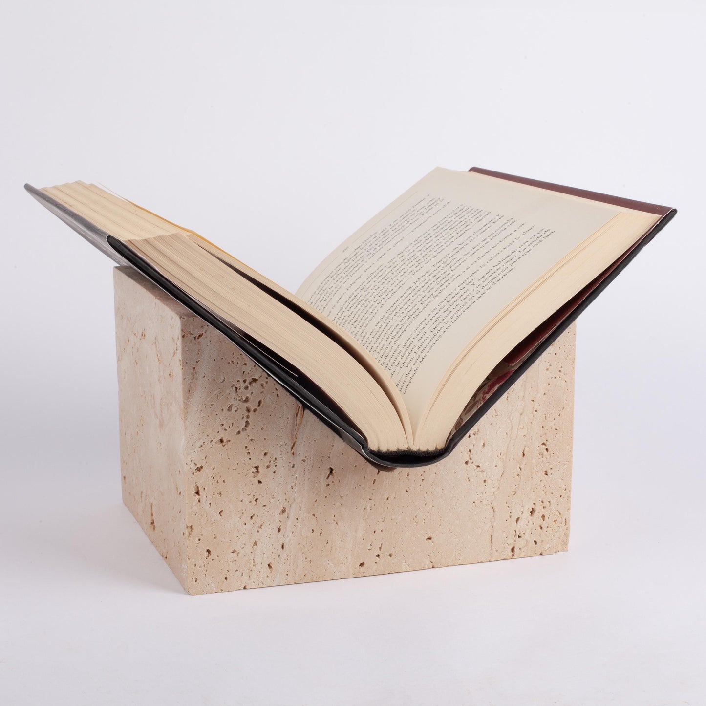 Travertine Bookstand, Marble Bookstand, Beige Travertine Book Holder, Bookstand From Marble, Bookend, Natural Stone Bookstand, Book Holder