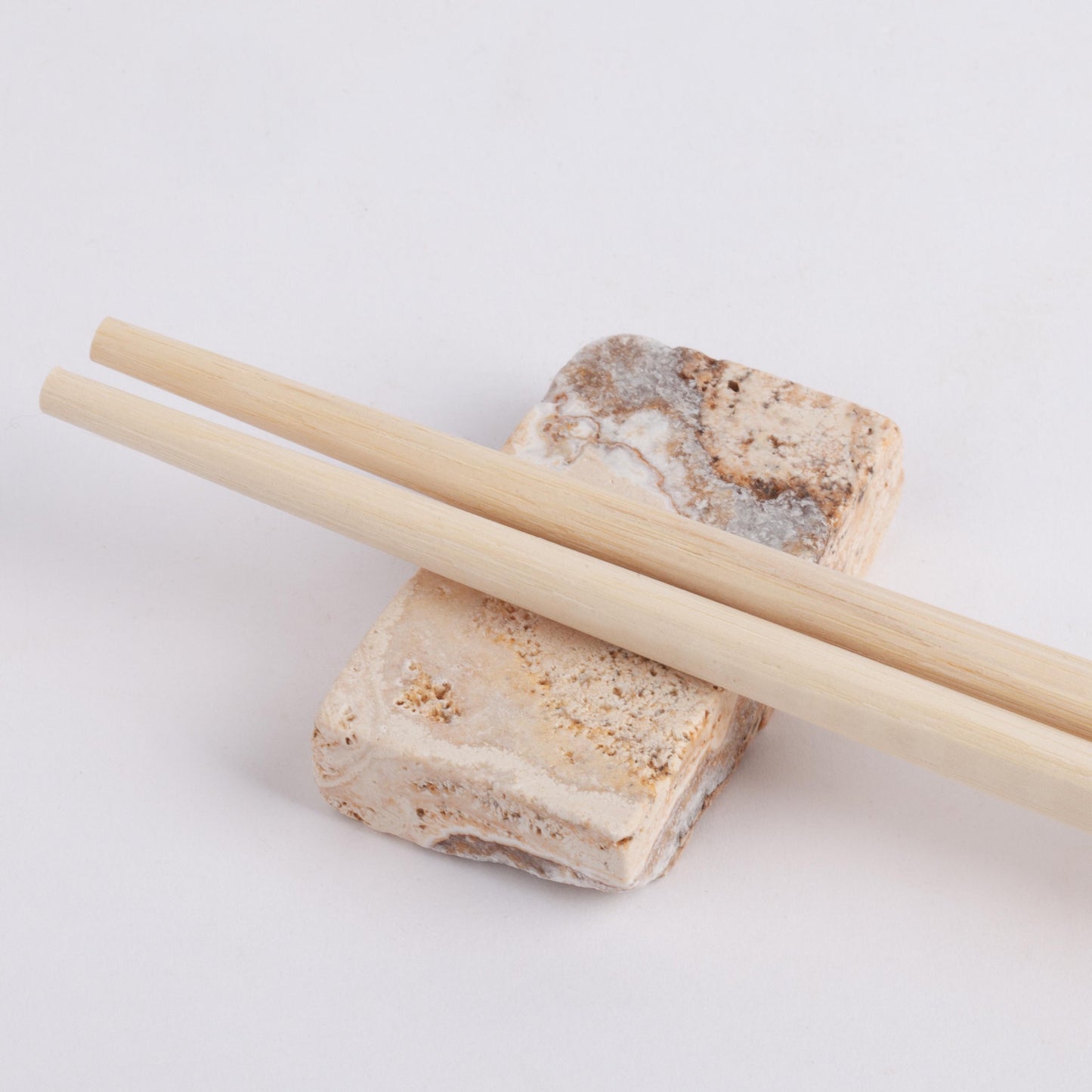 Mini Leonardo Travertine Rest, Chopstick Rest, Lilac Marble Cutlery Rest, Mini Cutlery Rest Set, Travertine Cutlery Rest, Hashioki Chopstick