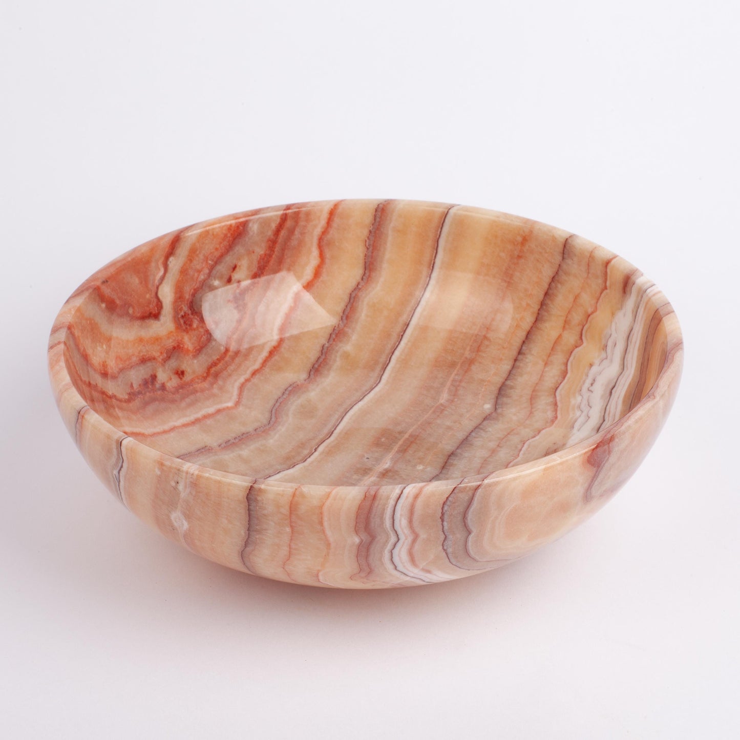 One of a kind Pink / Rose Alabaster Bowl / Hand Carved Onyx / Onyx Decoration / Alabaster Decoration / Natural Home Decoration