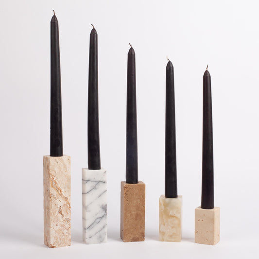 Travertine & Onyx Candlestick Holder, Candlestick Holder, Marble Candlestick Holder, Natural Candle Holder, Mini Candle Holder, Stone Candle