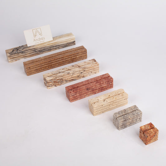 Travertine Card Holder, Marble Menu Holder, Jewelry Display, Name Tag Holder, Wedding Name Tag Holder, Bar Sign, Stone Wedding Place Holders