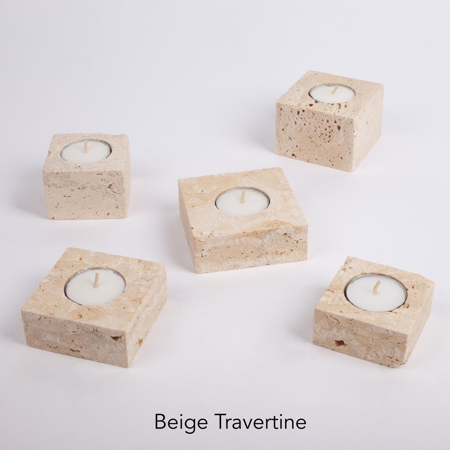 Natural Candle Holder, Travertine Candle Holder, Marble Candle Holder, Cute Candle, House Gift, Stone Candle Holder, Tealight Candle Holder