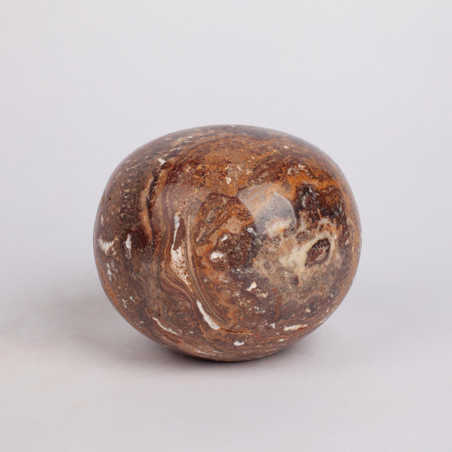 Terme Travertine Sphere 4.7 Inch/12 cm, Travertine Ball, Marble Ball, Marble Sphere, Travertine Ornament, Marble Ornament, Housewarming Gift