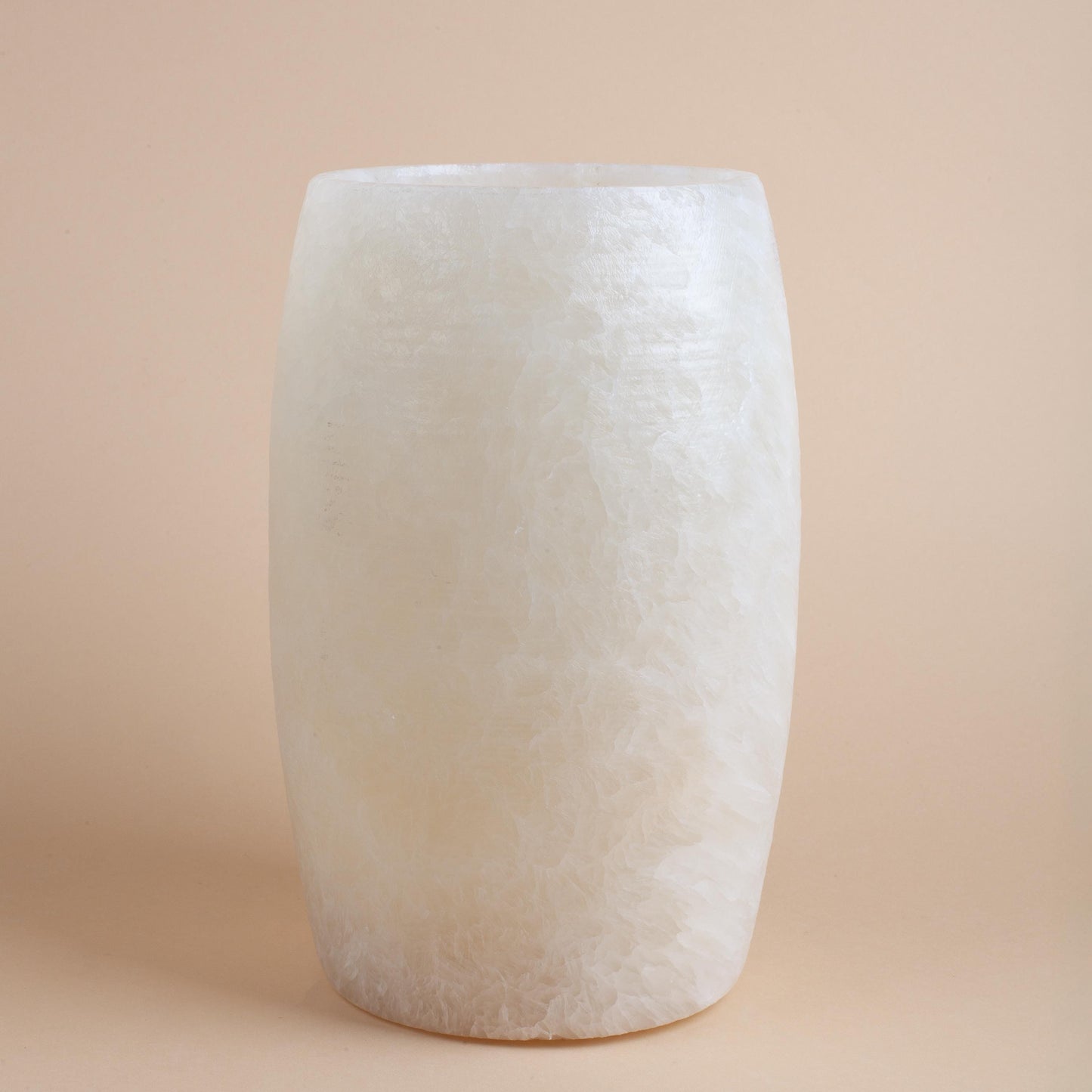 10.6" (27cm) Alabaster Vase, Onyx Vase, Unique Natural Stone Vase, Unique Centerpiece, Home Decoration, Home Accessories, Decorative Stone