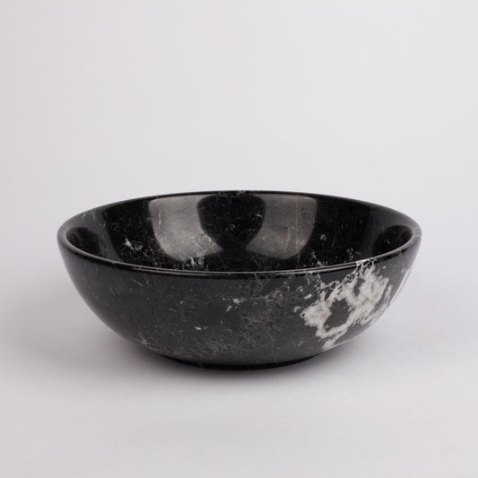 Black Marble Serving Bowl, Marble Bowl, Fruit Bowl, Marble Plate, Marble Centerpiece, Home Gift, Home Decoration, Black stone bowl