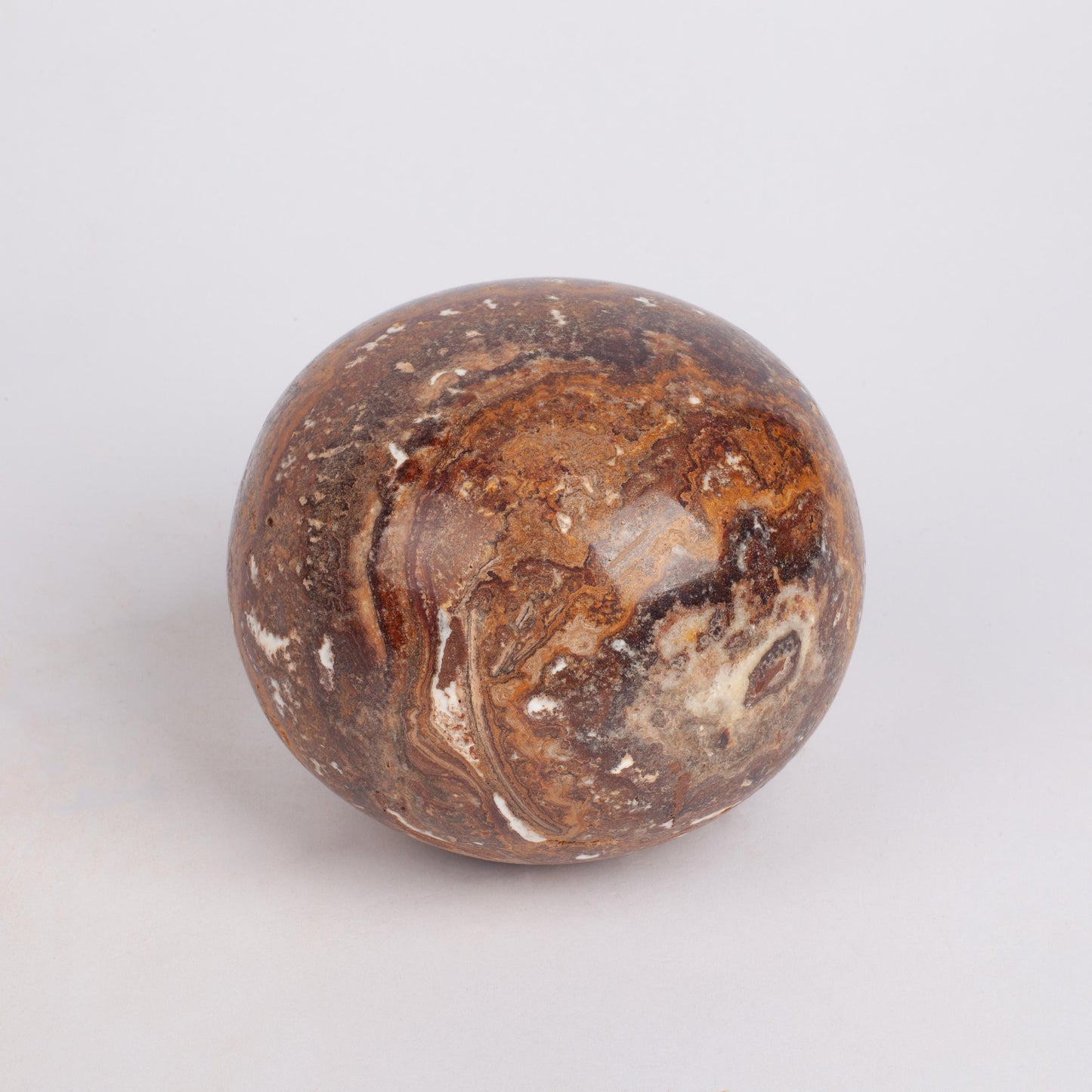 Terme Travertine Sphere 4.7 Inch/12 cm, Travertine Ball, Marble Ball, Marble Sphere, Travertine Ornament, Marble Ornament, Housewarming Gift