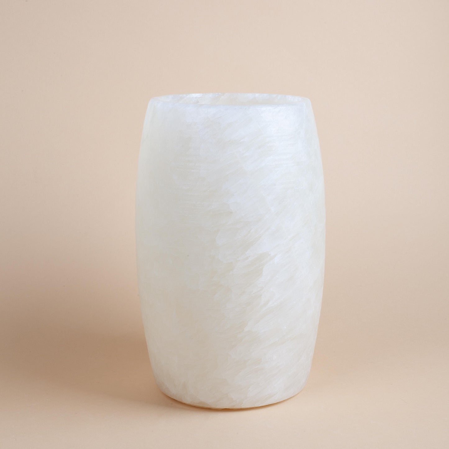 10.6" (27cm) Alabaster Vase, Onyx Vase, Unique Natural Stone Vase, Unique Centerpiece, Home Decoration, Home Accessories, Decorative Stone