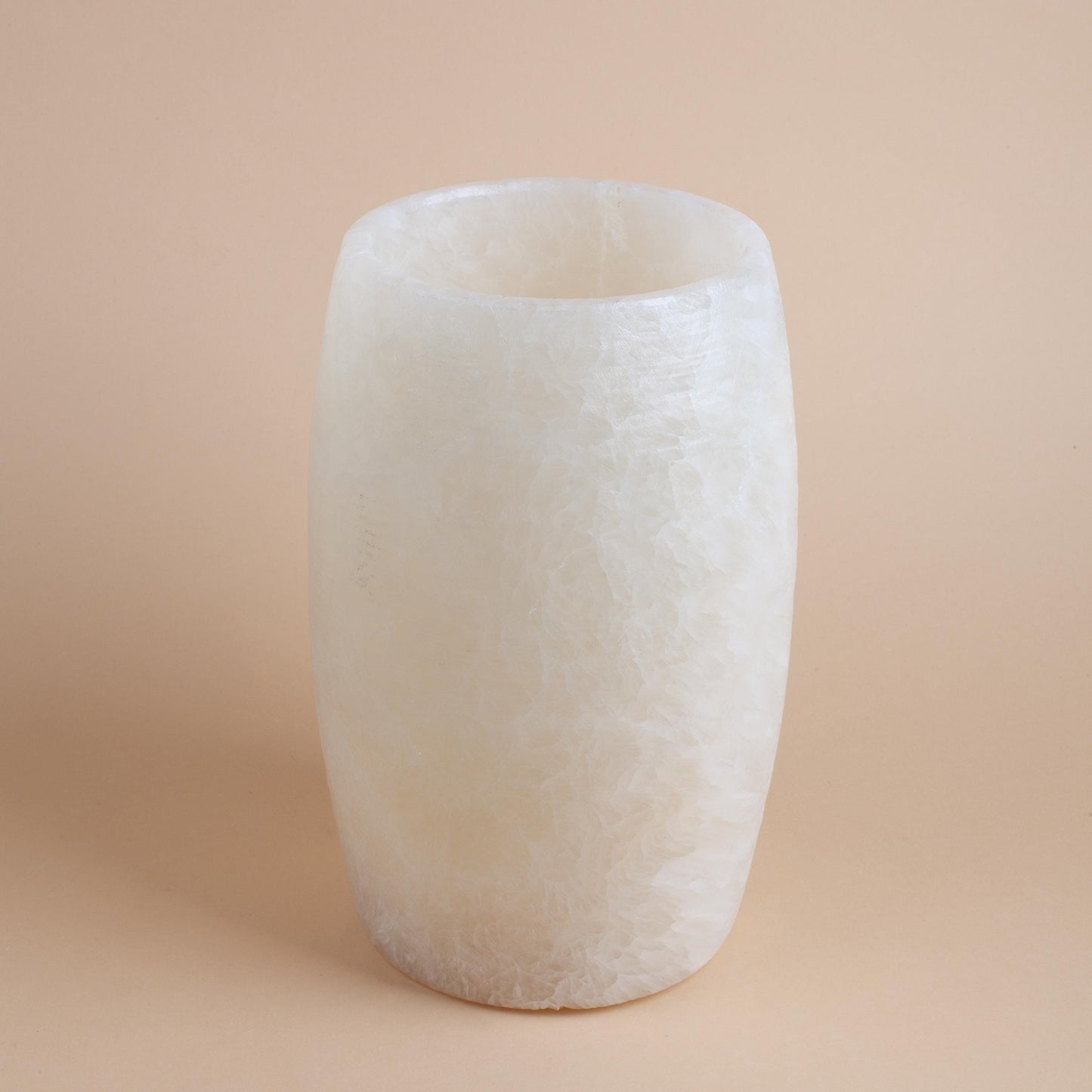 10.6" (27cm) Alabaster Vase, Onyx Vase, Unique Natural Stone Vase, Unique Centerpiece, Home Decoration, Home Accessories, Decorative Stone