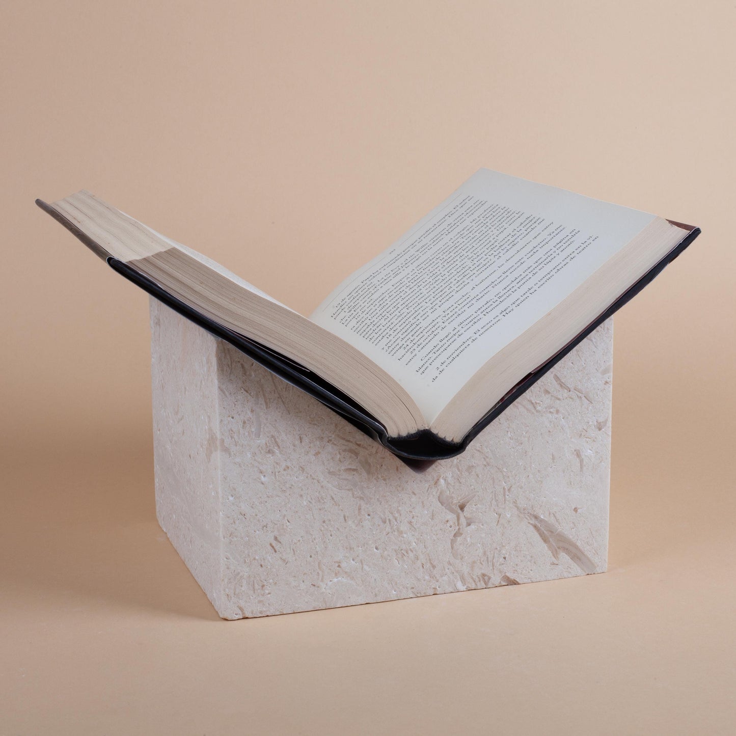 Limestone Bookstand, Marble Bookstand, Beige Travertine Book Holder, Bookstand From Marble, Bookend, Natural Stone Bookstand, Book Holder