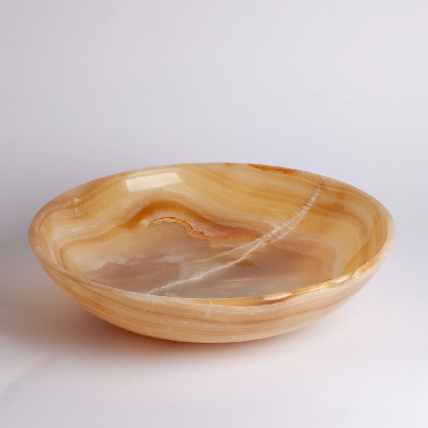 Yellow Alabaster Bowl / Hand Carved Onyx / Onyx Decoration / Alabaster Decoration / Natural Home Decoration / Natural Stone Decoration