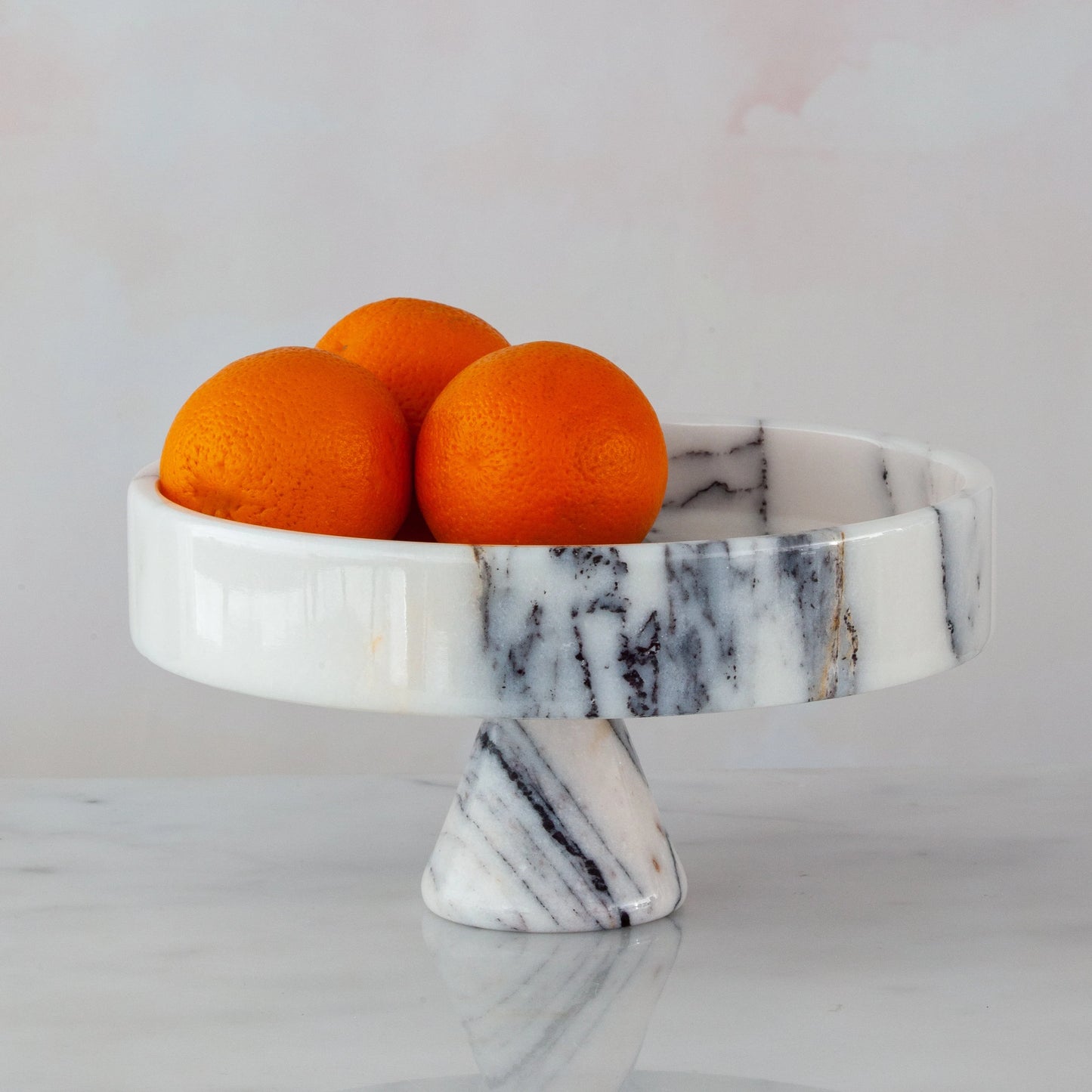 Marble Serving Bowl / Marble Pedestal Bowl / Pedestal Fruit Bowl / Marble Bowl / Home Gift / Home Decoration / Gift For Her