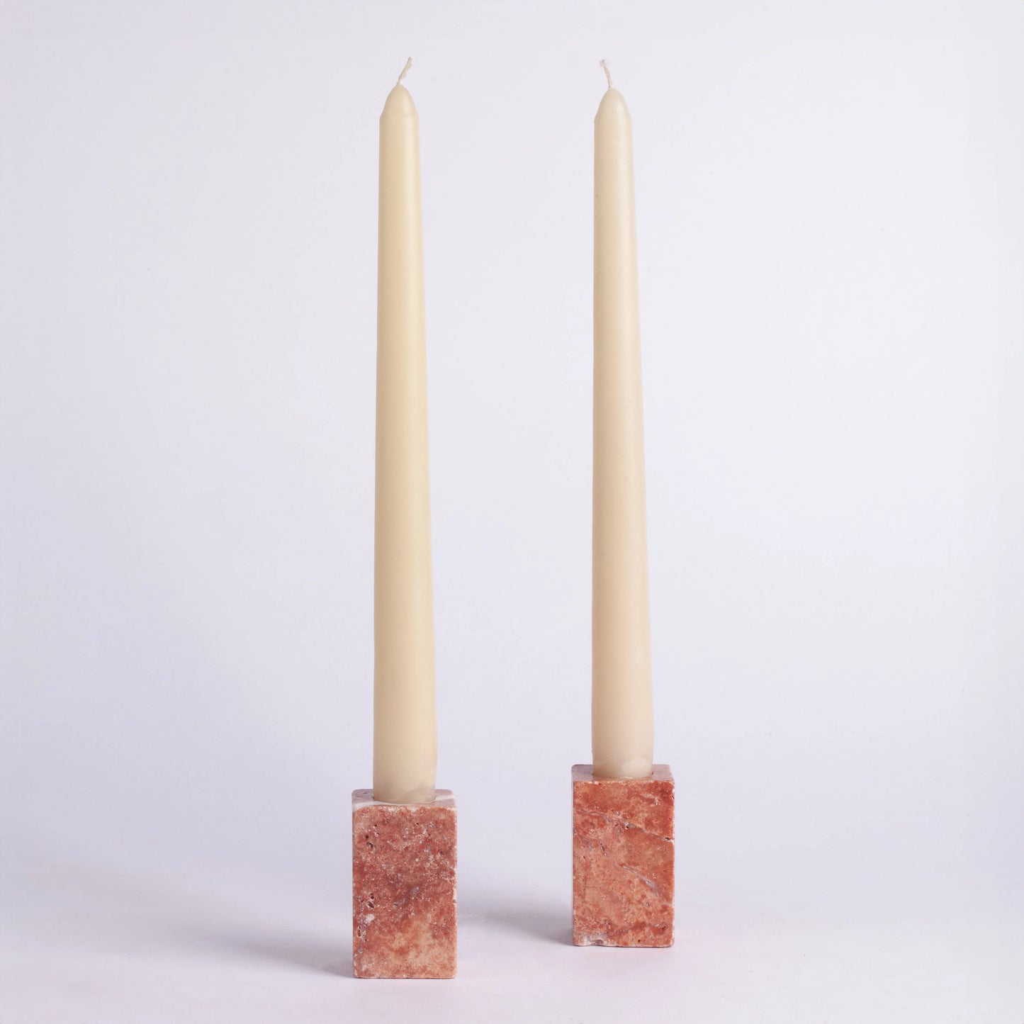 Pink Travertine Candlestick Holder, Candlestick Holder, Mini Candlestick Holder, Small Candle Holder, Natural Candle, Marble Candle Holder