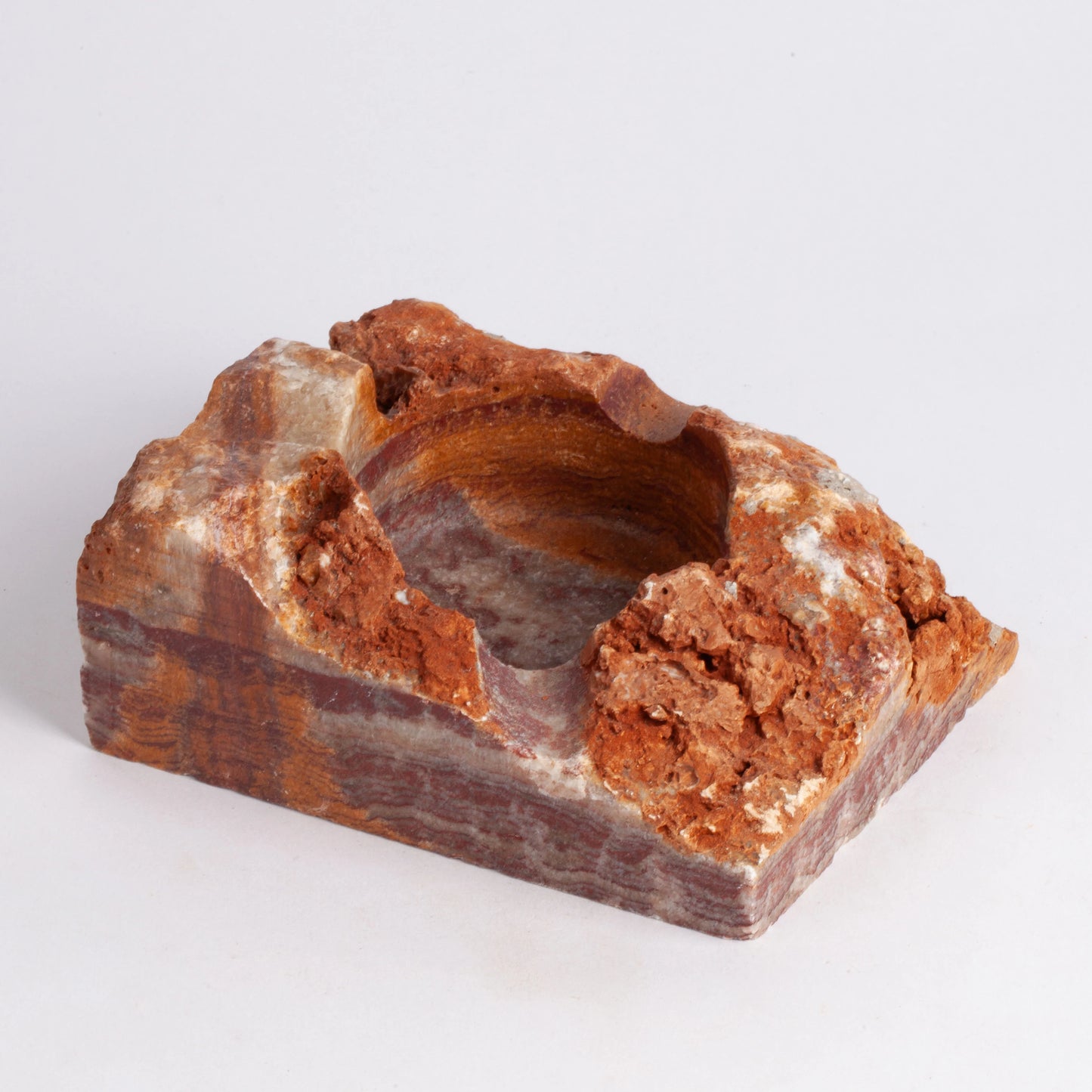 Brown Travertine Cigar Ashtray / Marble Cigar Ashtray / Cigar Ashtray / Travertine Cigar Ashtray / Cigar Holder / Raw Marble Ashtray