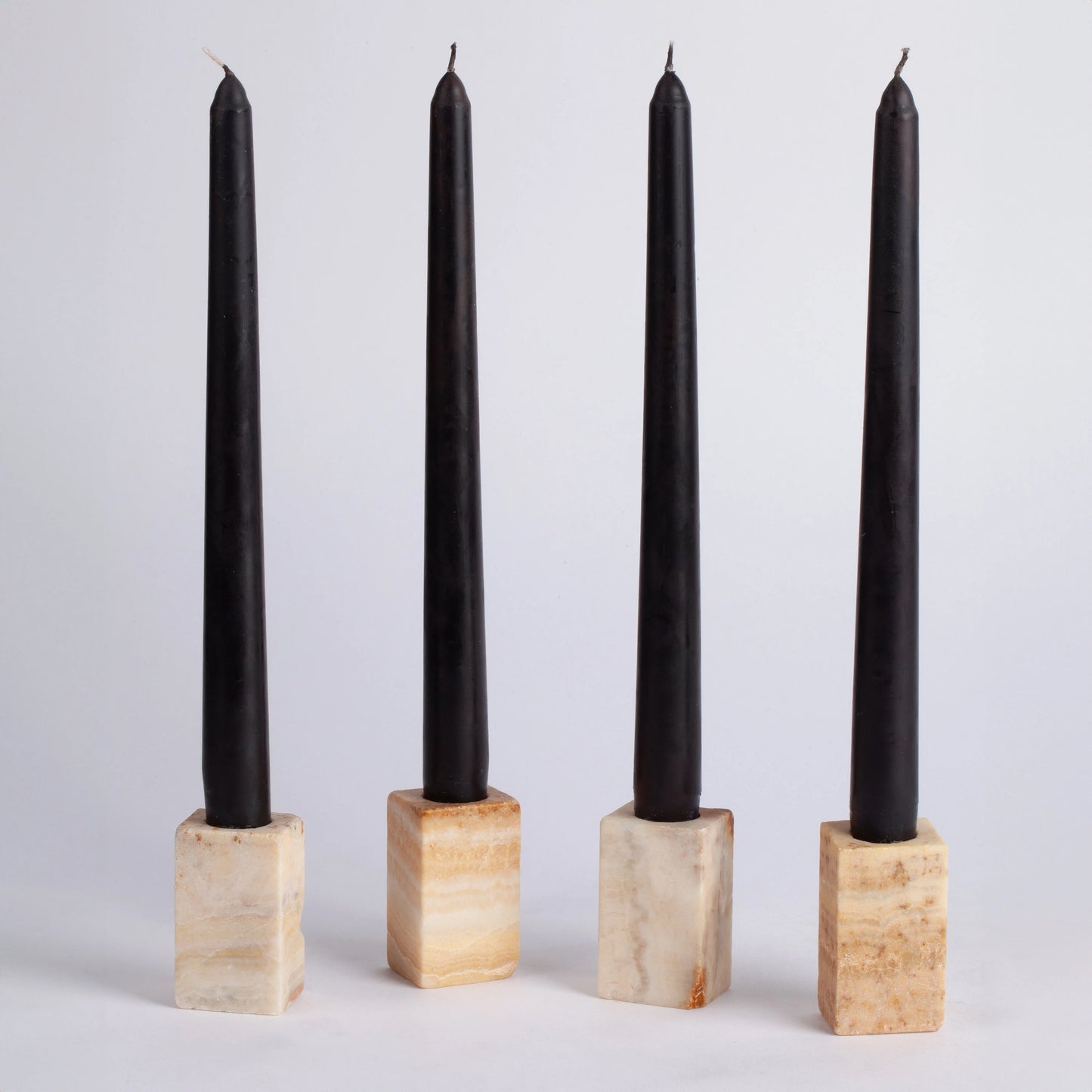 Travertine & Onyx Candlestick Holder, Candlestick Holder, Marble Candlestick Holder, Natural Candle Holder, Mini Candle Holder, Stone Candle