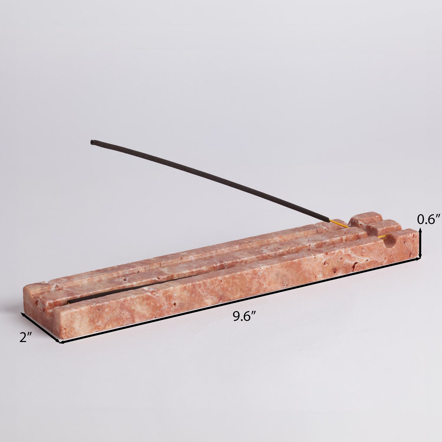 Pink Travertine Incense Holder / Stone Incense Holder / Marble Incense Holder / Meditation / Home Decoration / Home Meditation / Home Gift